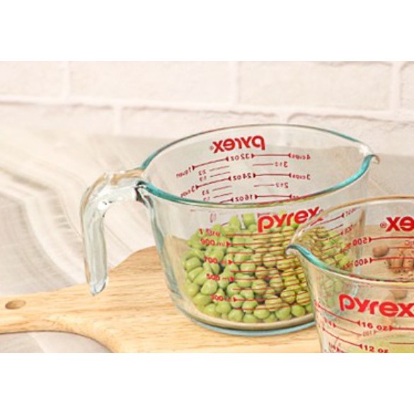 Cốc đo lường chia vạch tỉ lệ làm bằng thủy tinh pyrex