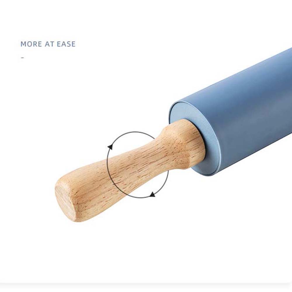 Epoch Cây Lăn Bột Làm Bánh Bằng Silicon Cán Gỗ Chống Dính Nhiều Màu