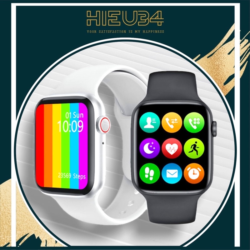 Đồng Hồ Thông Minh 🌹 Watch6 (W6, W26) Seri 6 Màn Hình Tràn Viền 1.75 Inch Chống Nước Nhẹ Thay Được Dây Kết Nối Bluetooth