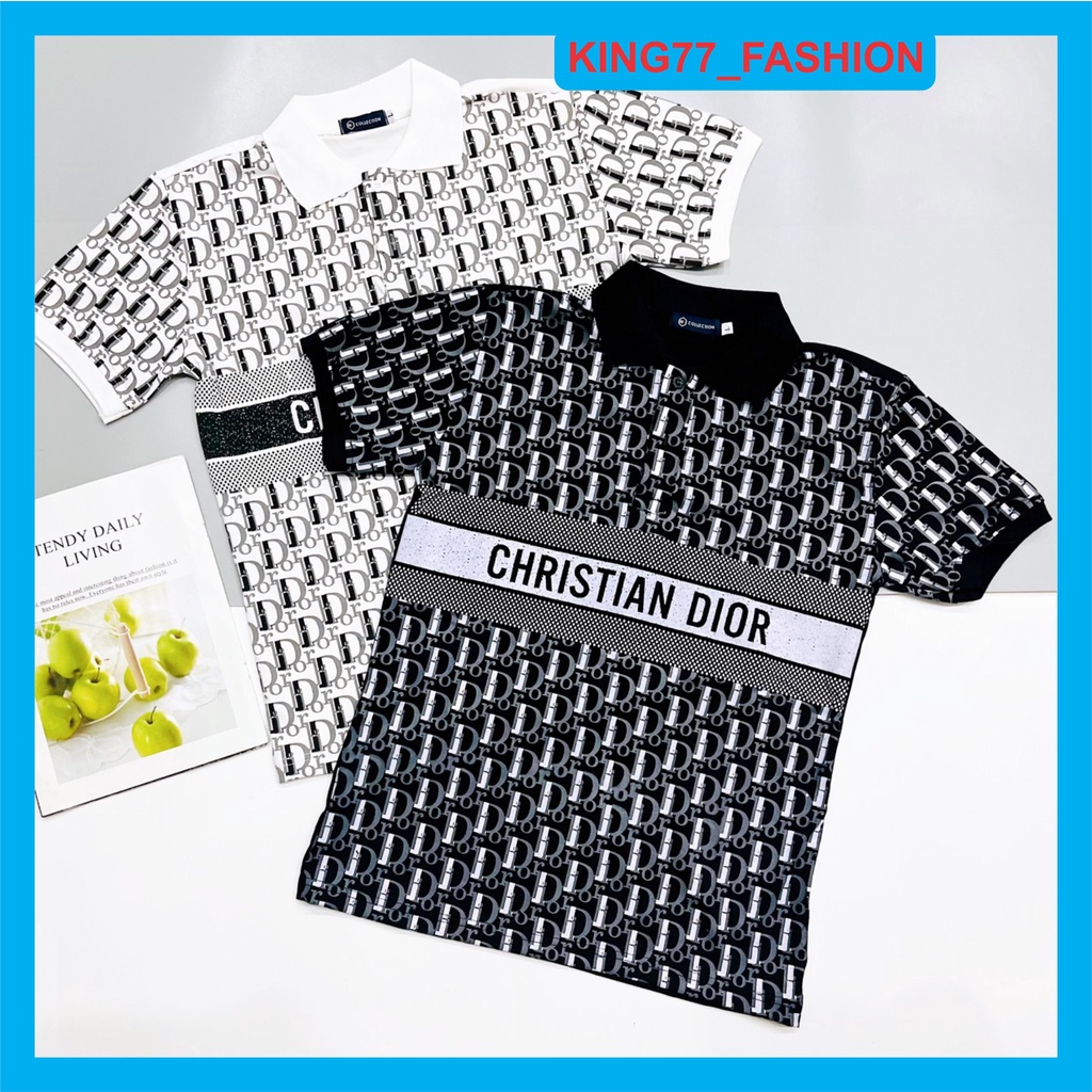Áo thun nam có cổ tay ngắn phối họa tiết đẹp chất thun cotton co dãn 4 chiều mẫu mới giá rẻ chuẩn shop