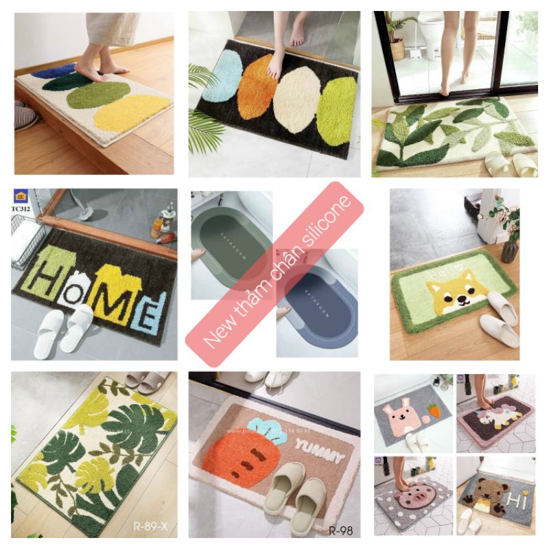 ĐƯỢC CHỌN MẪU Thảm chùi chân, lau chân nhà bếp nhà tắm chống trơn trượt ảnh thật shop tự chụp