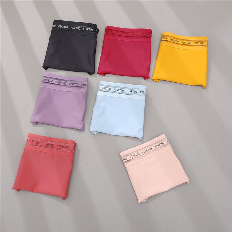 FINETOO Women Seamless Soft Panty M-XL Sexy Underwear Low-Waist Solid Color Female Lingerie