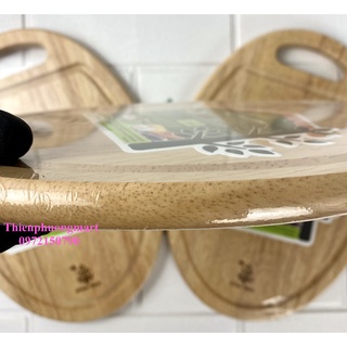 Thớt Oval Có Rãnh 280 Gỗ Đức Thành 01255