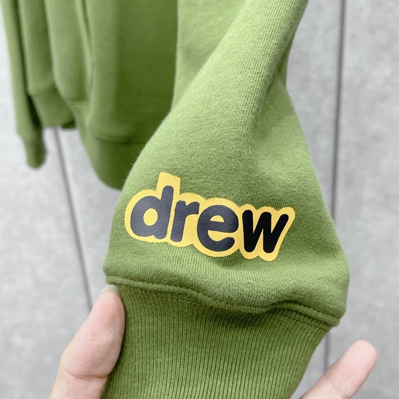 ⚡️[Hight Quality] - Áo Justin Bieber Drew House Mascot Hoodie Pullover Olive cao cấp full tag túi, áo hoodie drew