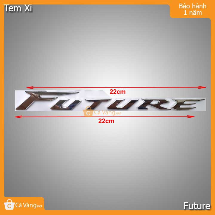 Tem xi trang trí xe máy chữ nỗi Future có keo siêu dính loại tốt giá rẻ