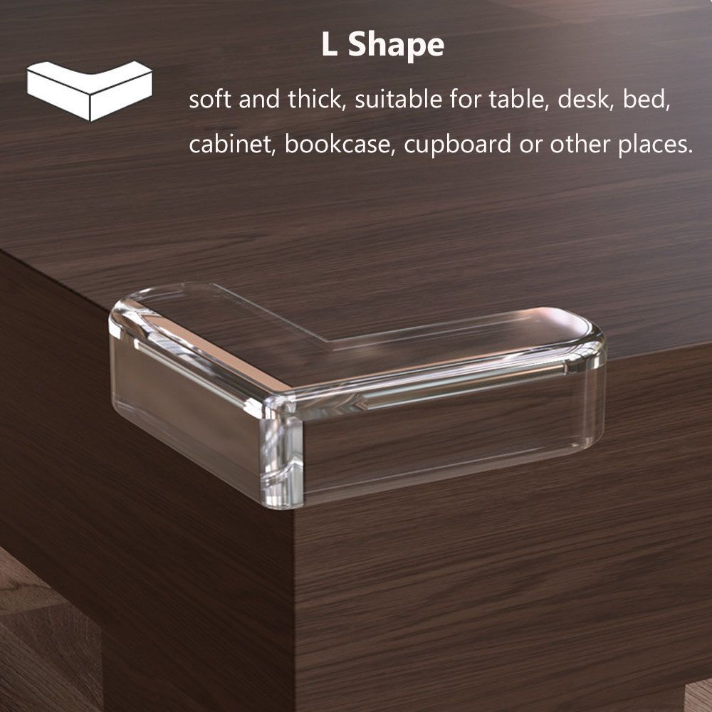 Bộ 4 miếng bọc cạnh bàn chất liệu silicon mềm bảo vệ an toàn cho bé