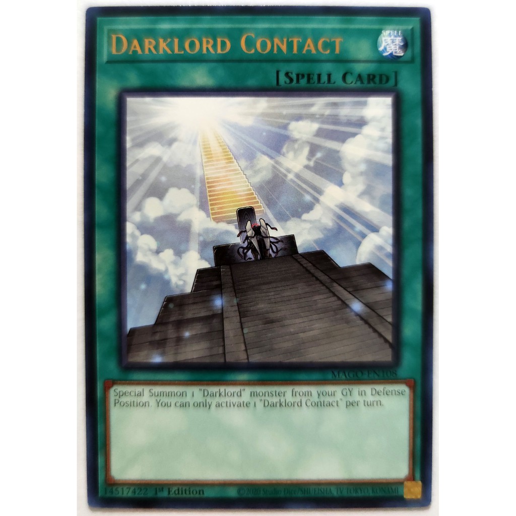 [Thẻ Yugioh] Darklord Contact |EN| Gold-Letter Rare (GX)