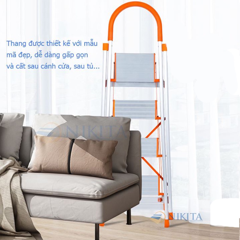 Thang ghế Inox gia đình - xếp gọn - Chính hãng NIKITA