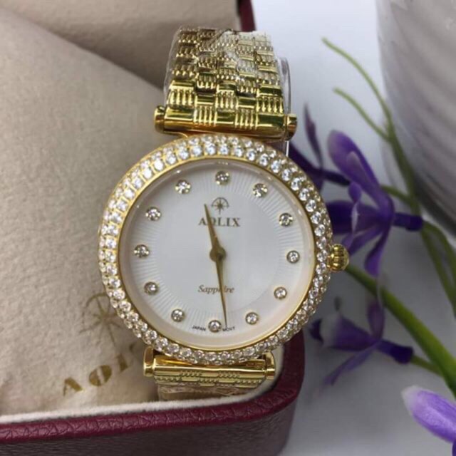 Đồng hồ nữ Aolix AL2012L viền đá cao cấp