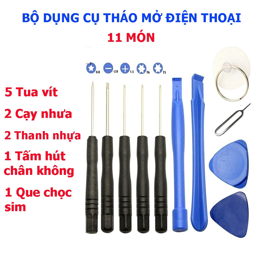 Bộ tua vít đa năng tháo mở điện thoại 8-11 món tiện lợi nhỏ gọn