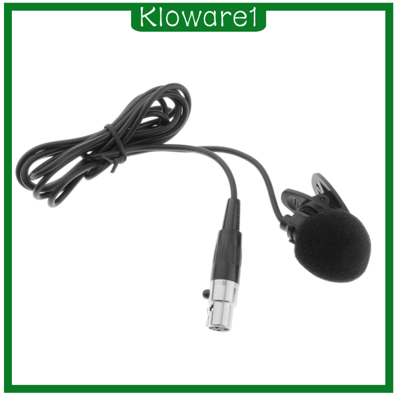 1 Đầu Kẹp Micro Không Dây Xlr 3 Chấu Bằng Nhựa Tiện Dụng