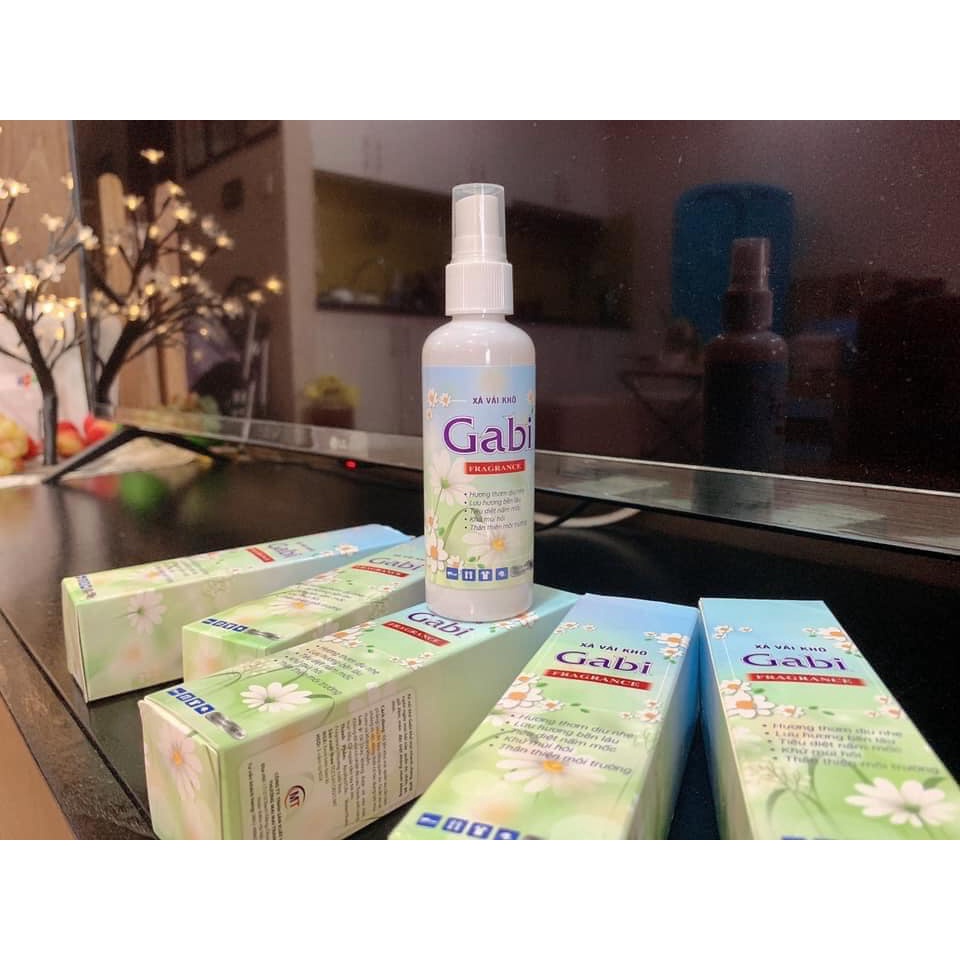 Nước xịt xả vải khô cao cấp Gabi thơm lâu sạch sâu kháng khuẩn dung tích 100ML hương nước hoa