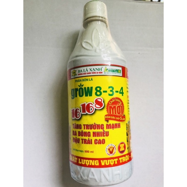 Phân bón lá BLX Grow 16-16-8 3-8-4 500ml
