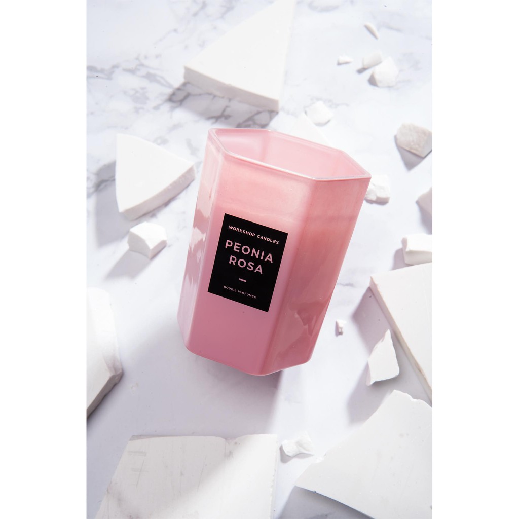 [Mã BMBAU50 giảm 10% đơn 99k] Nến thơm Peonia Rosa Workshop Candles H&amp;H Home 7.4 oz xả stress khử mùi hiệu quả