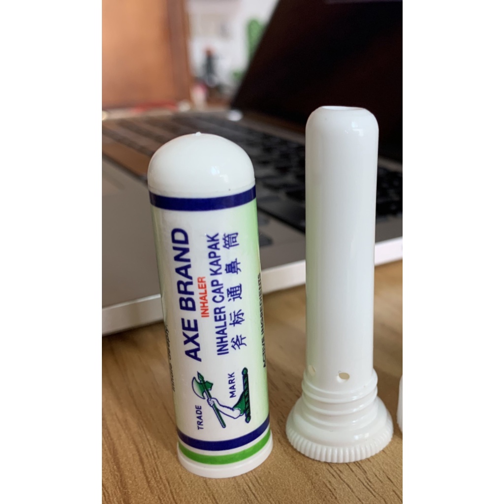 Ống hít thông mũi hiệu Cây Búa / Nasal Inhaler Axe Brand / Hít giảm nghẹt mũi / Dầu gió Singapore