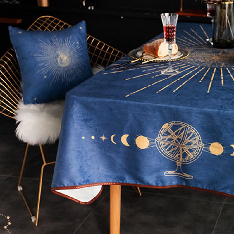 Khăn Trải Bàn Hình Chữ Nhật Chống Thấm Nước Phong Cách Vintage Châu Âu Ốp