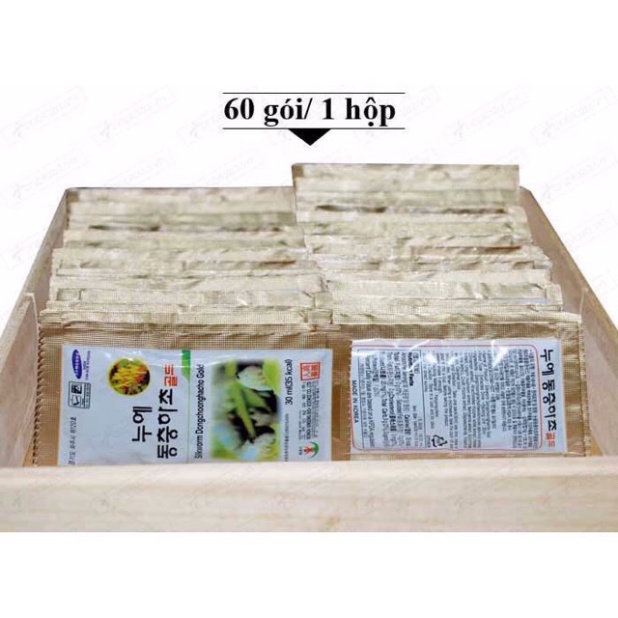 ⚡️Freeship⚡️ Đông Trùng Hạ Thảo 2 tem Bio Hàn Quốc hộp 60 gói *30ml