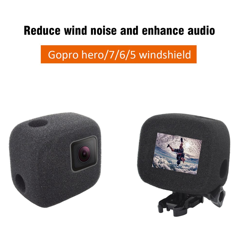 Vỏ bảo vệ chống gió giảm tiếng ồn cho Gopro Hero 7 6 5