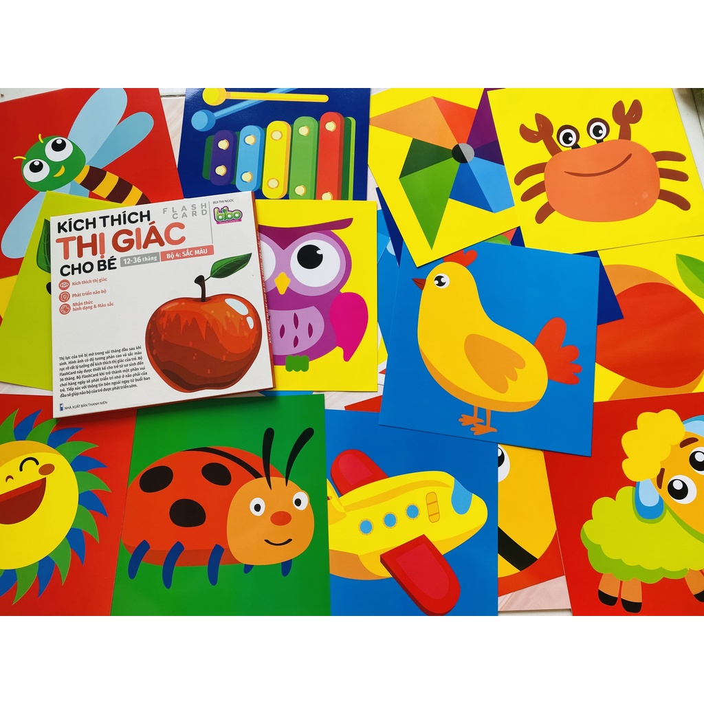 Bộ Thẻ Flashcard Kích Thích Thị Giác Cho Bé Phát Triển Não Bộ