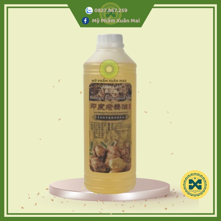 Dầu Massage Gừng Nóng Oubiquan 1000ml