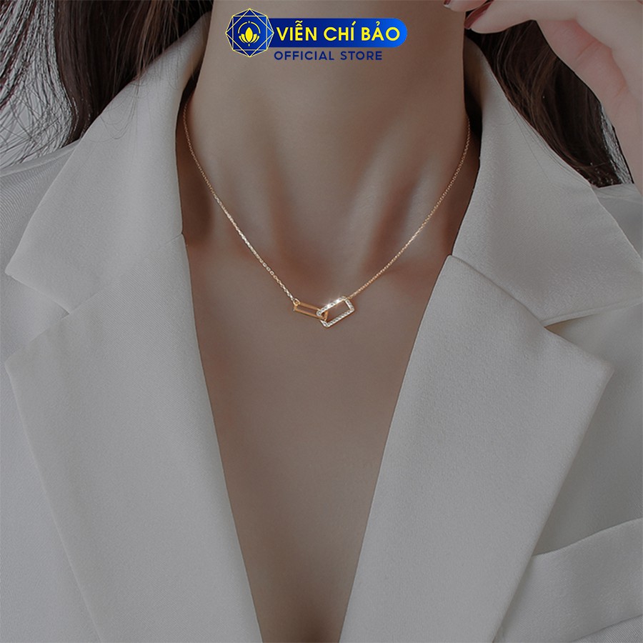 Dây chuyền bạc nữ Agnes chất liệu bạc 925 thời trang phụ kiện trang sức nữ Viễn Chí Bảo D000186