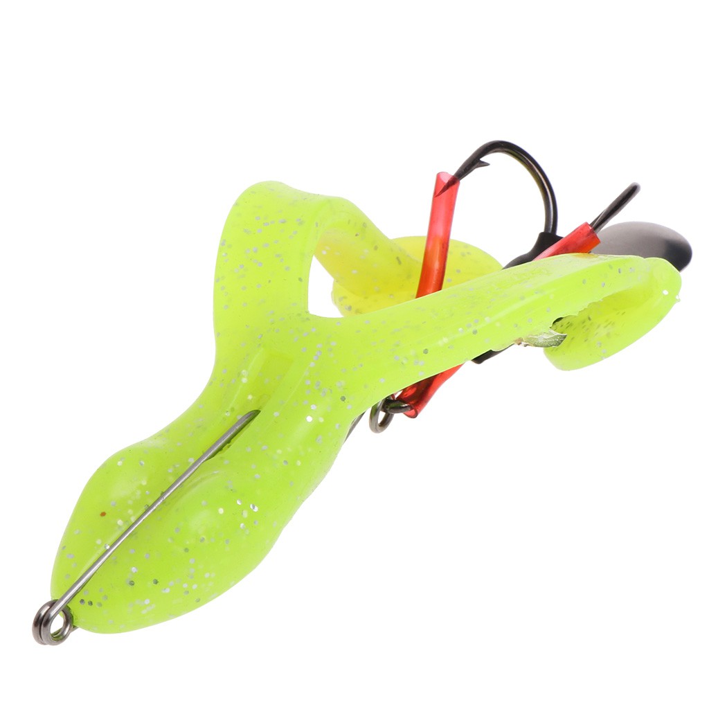 Mồi câu cá mềm màu trơn hình ếch kích thước 9cm 17g tiện dụng