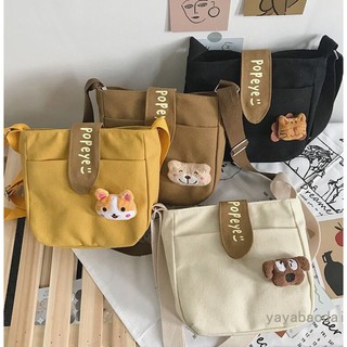 Túi Vải Đeo Chéo Nữ Cute 2019