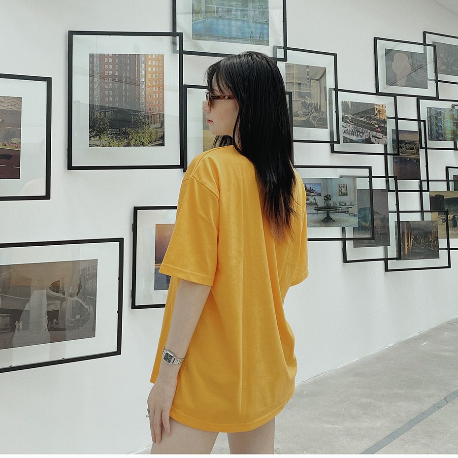 Áo thun 𝑭𝒓𝒆𝒆𝒔𝒉𝒊𝒑 Áo phông tay lỡ Unisex form rộng oversize trơn nam nữ phong cách