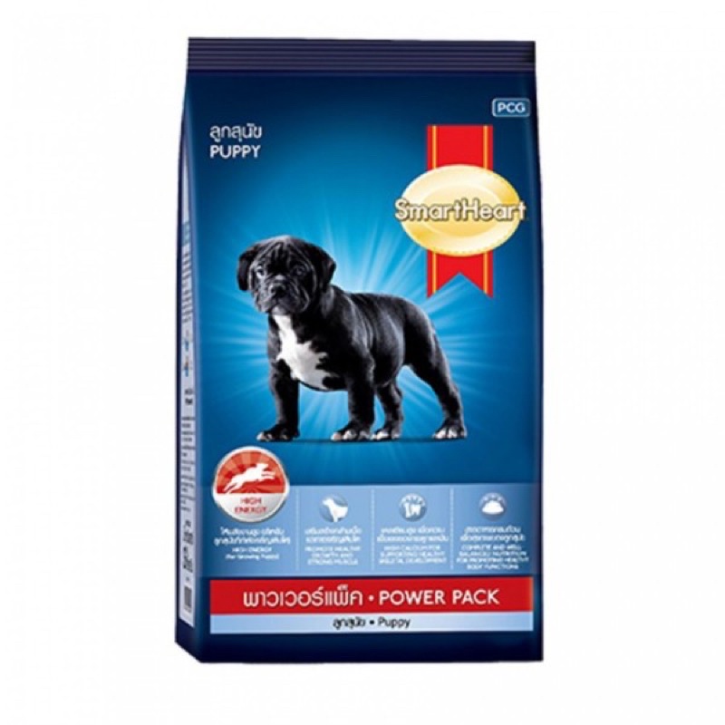 Thức Ăn Cho Chó Nhỏ Tăng Cơ Bắp Smartheart power pack puppy 10kg