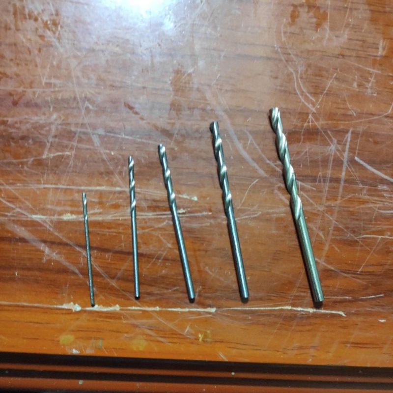 bộ 5 mũi khoan mini size 1mm-3mm