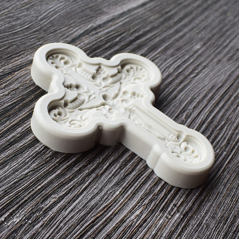 Khuôn Silicone Hình Thánh Giá Làm Mặt Dây Chuyền Diy