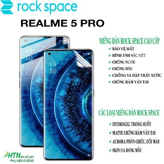 Miếng dán PPF Realme 5 Pro cao cấp rock space dán màn hình/ mặt sau lưng điện thoại bảo vệ mắt, tự phục hồi vết xước