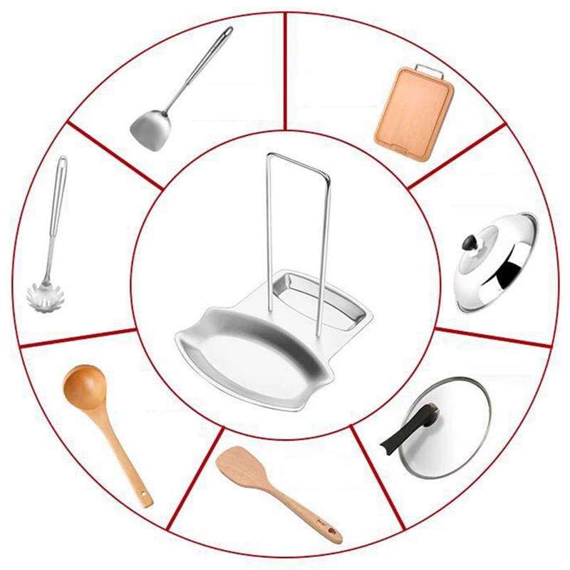 Giá Đỡ Nắp Nồi Bằng Thép Không Gỉ Tiện Dụng Cho Nhà Bếp | BigBuy360 - bigbuy360.vn