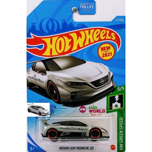 Xe mô hình Hot Wheels basic Nissan Leaf Nismo RC-02 GRX36.