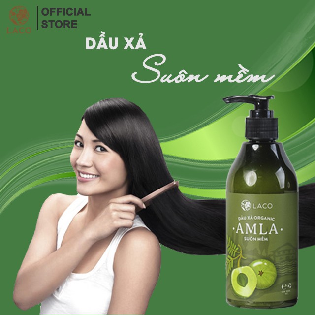 Dầu Xả Siêu Mềm Mượt, Ngăn Rụng Tóc Và Kích Thích Mọc Tóc Laco Organic Amla 300ml - LAVAHA SHOP