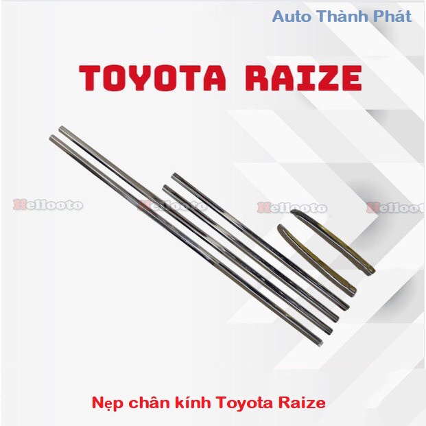 Toyota Raize, Nẹp Chân Kính Inox Toyota Raize, Chất Liệu Inox Cao Cấp Không Han Gỉ