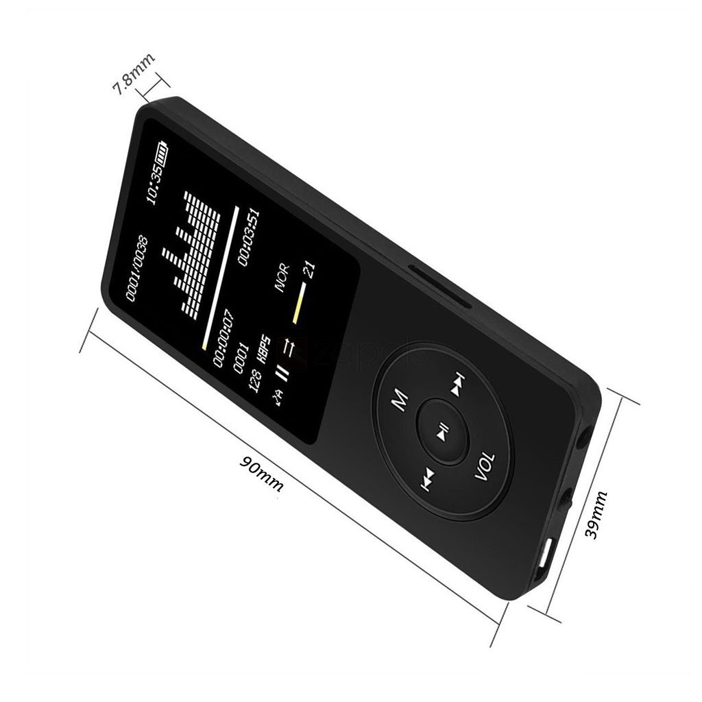 Máy nghe nhạc mp3 Ruizu X02 bộ nhớ trong 8G hỗ trợ thẻ nhớ lên đến 64G - Music Player Ruizu X02