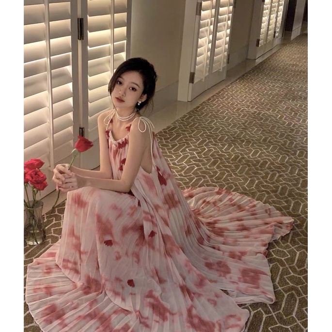 Đầm Đi Biển Maxi Loang Nhiều Màu Mã 221