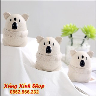 Lọ để tăm lúa mạch hình gấu trúc