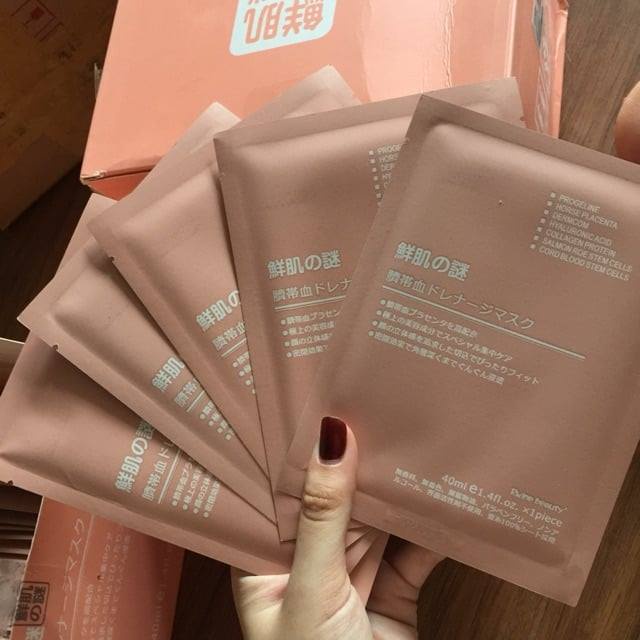 Mặt Nạ Nhau Thai Cừu Nhật Bản Rwine Beauty, Mặt Nạ Cuống Rốn Dưỡng Trắng Da Và Cung Cấp Độ Ẩm Collagen