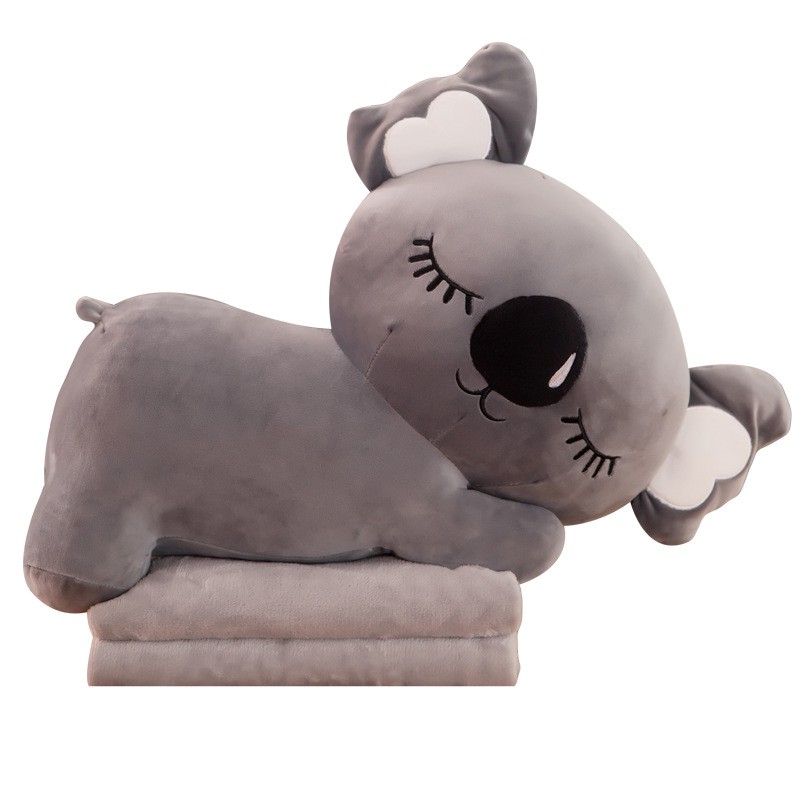 Chăn Gối Văn Phòng Gấu Kona 3IN1SHOPEMTRANG07Bộ gối chăn 4 mùa hình gấu Koala siêu đáng yêu cho mẹ và bé cưng xịn