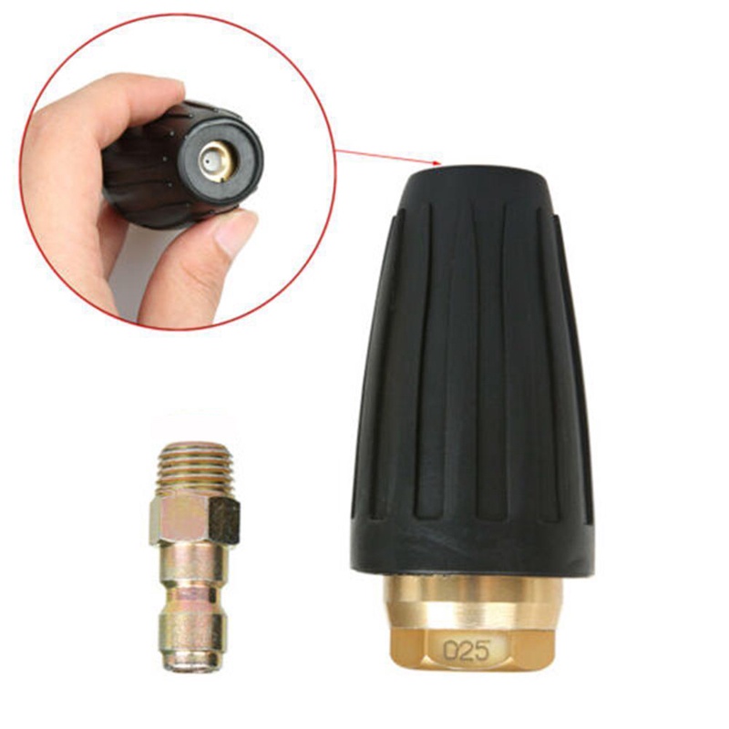 Béc xịt rửa cao áp xoáy Turbo 360 độ cho máy rửa xe áp lực cao SOEASY (Ren nối nhanh 1/4) C0004-13