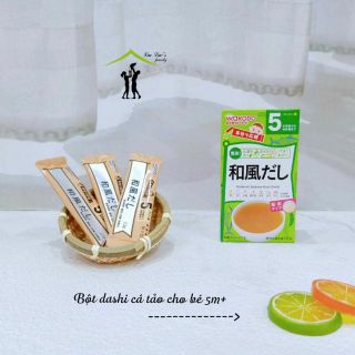 [Wakodo] Bột dashi cá tảo dạng hộp 5m+