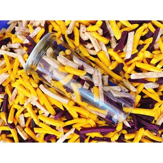 KHOAI THẬP CẨM MIX ( LANG TÍM, VÀNG, MÔN) ĐÀ LẠT HŨ PET 300gr