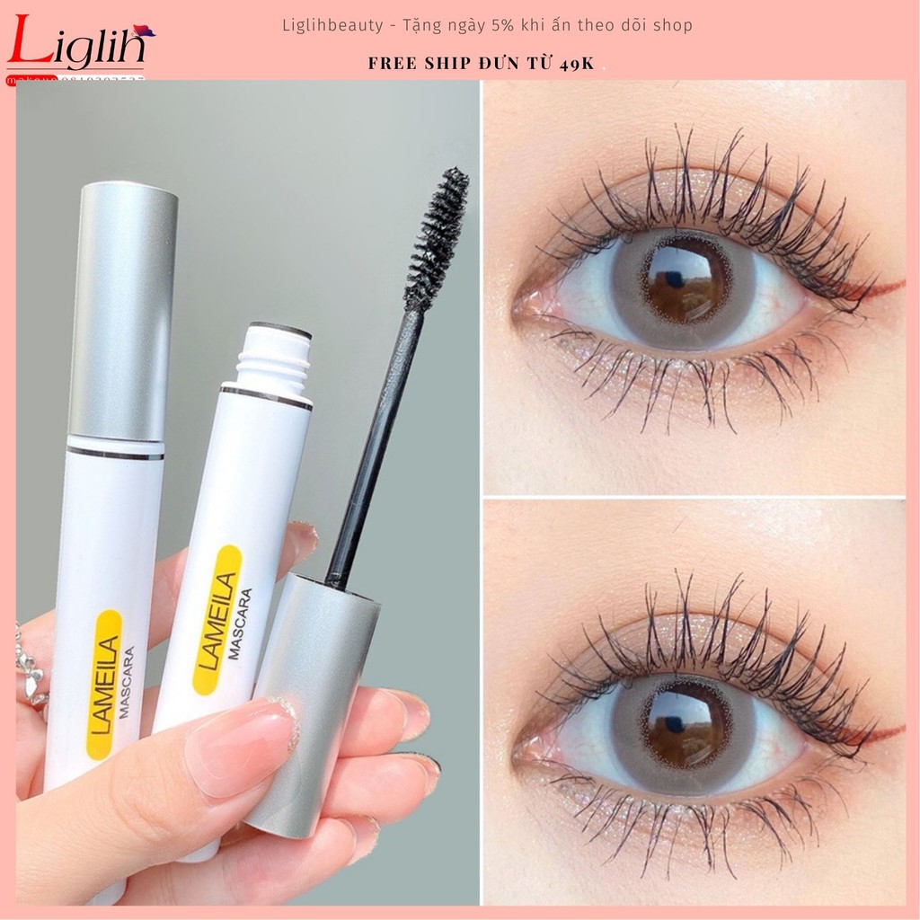Mascara cong mi Lameila 24h chuốt mi chống thấm nước chuốt lông mi cong dài và dày hiệu quả