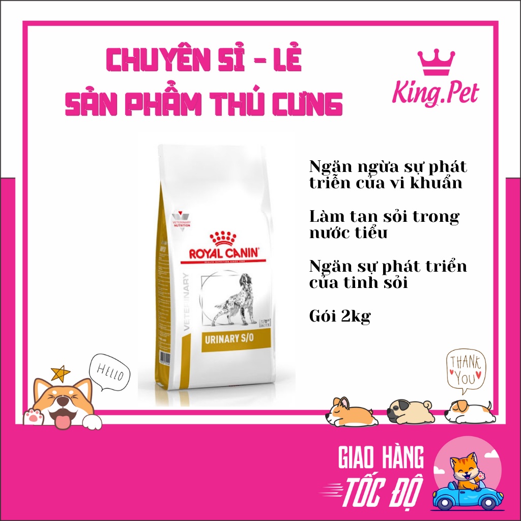 THỨC ĂN HỖ TRỢ TAN SỎI CHO CHÓ GÓI 2kg