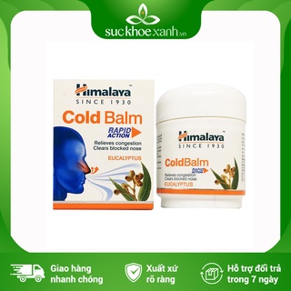 Dầu Coldbalm Himalaya hỗ trợ giảm cảm lạnh - 45g/hộp - Nhập khẩu Ấn Độ chính hãng