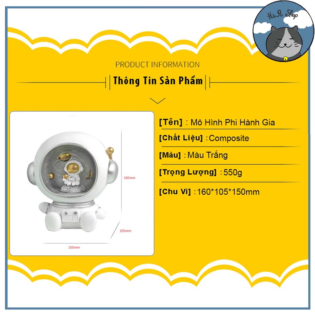 Mô Hình Phi Hành Gia Decor Để Bàn Quà Tặng Sinh Nhật