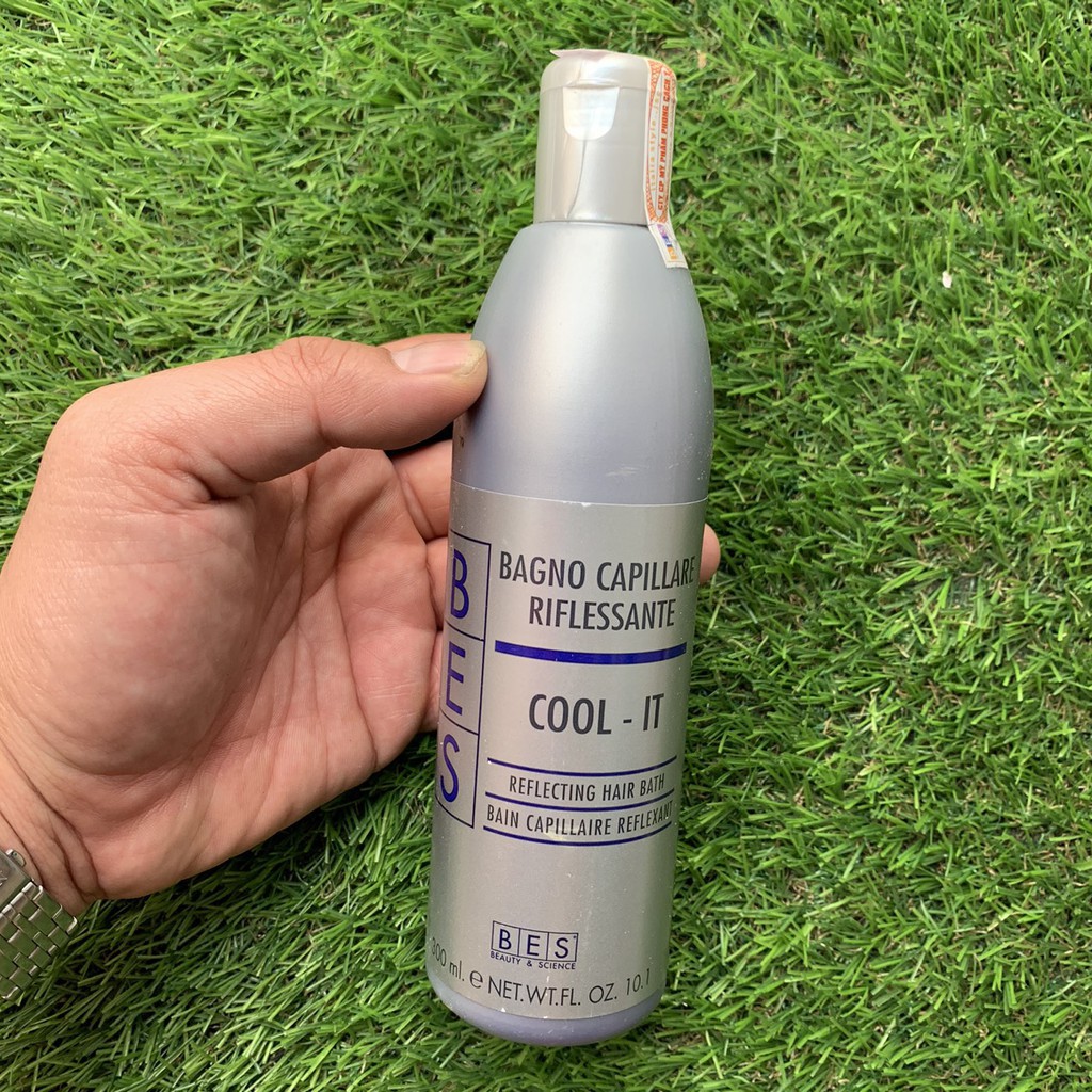 [#bes-italia] Dầu gội tím hỗ trợ ánh sắc vàng Cool It Shampoo Bes 300ml ( khử ánh vàng)