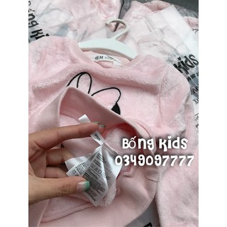 Áo Lông Bé Gái Hồng Nhạt